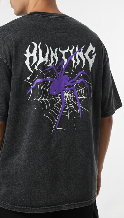Dark Acid Apex Weaver Graphic Oversized T-shirt