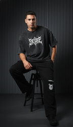 Dark Acid Apex Weaver Graphic Oversized T-shirt