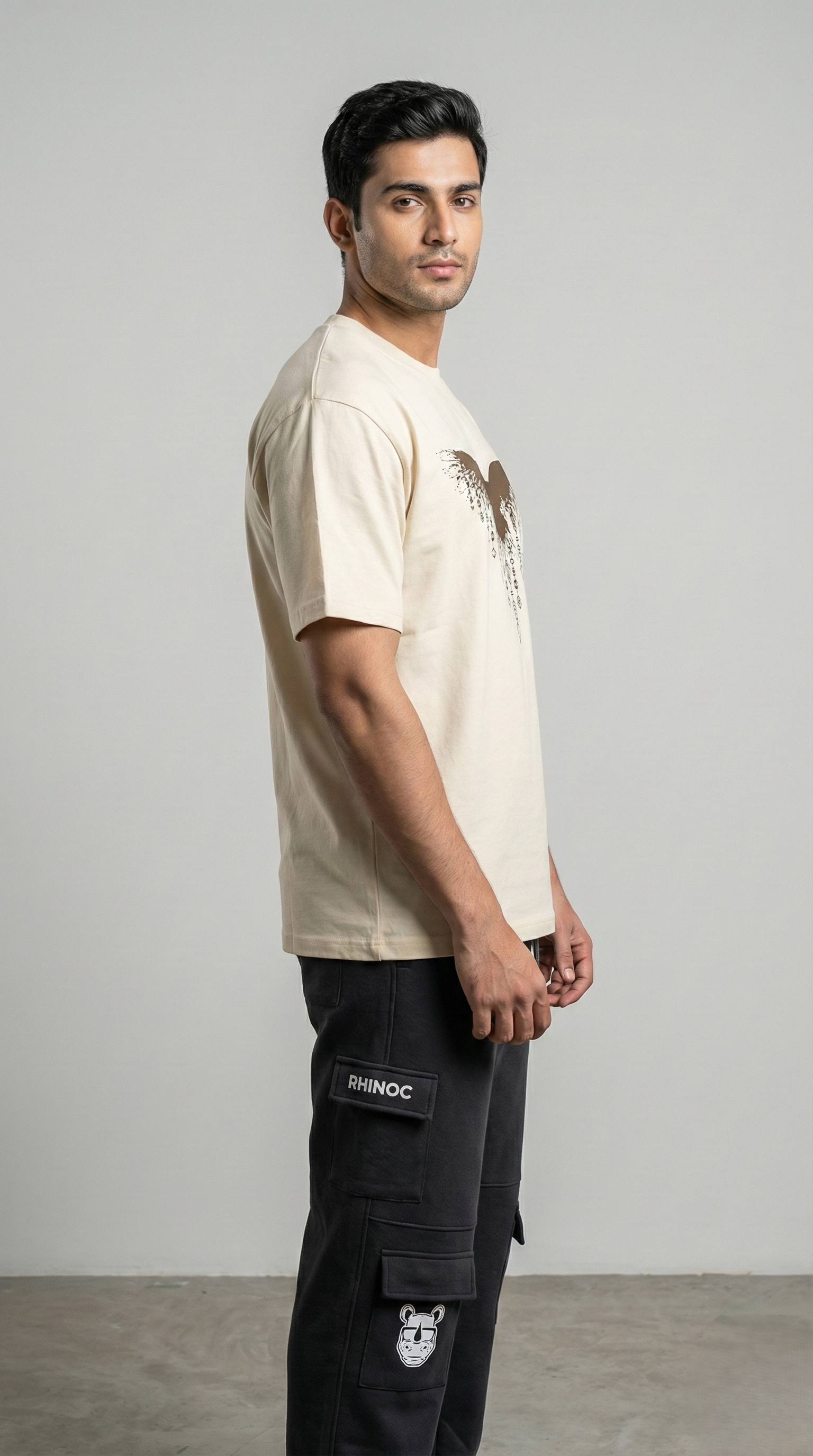 Half White Mayan Crow Oversize T-shirt